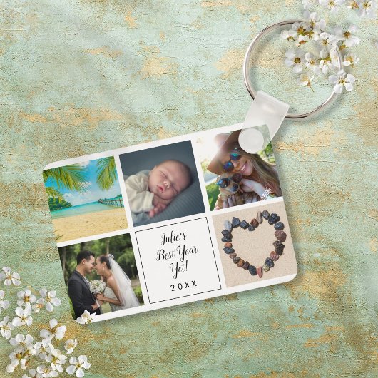 Beste jaar tot nu toe Script 10 Fotosamenstelling Sleutelhanger