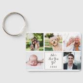 Beste jaar tot nu toe Script 10 Fotoscollage Sleutelhanger (Achterkant)