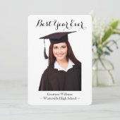 Beste jaar van het Afstudeerder van het Masculine Aankondiging (Staand voorkant)