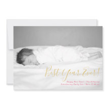 Beste jaar van nieuwjaarsdag Foto-kaart