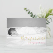 Beste jaar van nieuwjaarsdag Foto-kaart Feestdagenkaart (Staand voorkant)