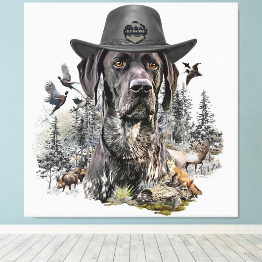Beste jachthonden (SAP) Canvas Afdruk (Insitu (Houten vloer))