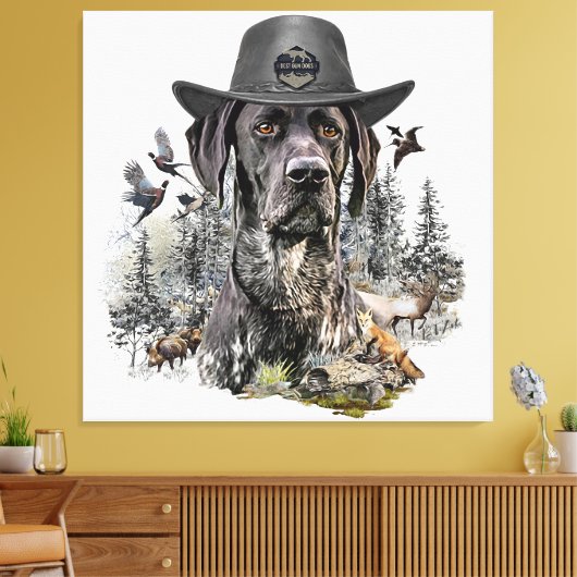 Beste jachthonden (SAP) Canvas Afdruk (Insitu (Woonkamer))