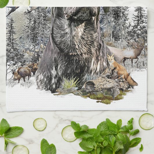 Beste jachthonden (SAP) Theedoek (Gevouwen)