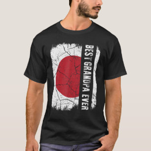 Beste Japanse opa ooit Japanse vlag Vaderdag T-shirt