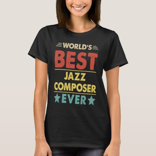 Beste jazzcomponist ter wereld ooit 1 t-shirt (Voorkant)