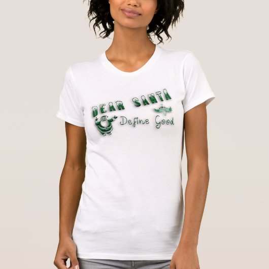 Beste Jersey T-Shirt van Santa Vrouwen (Voorkant)