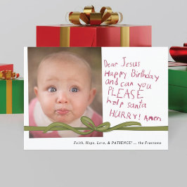 Beste Jesus Wine Crayon notitie Foto Christmas Kaa