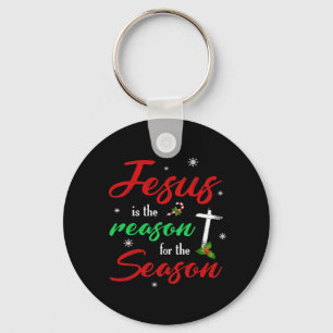 Beste Jezus Is Voor Seizoen Kerstvakantie Sleutelhanger