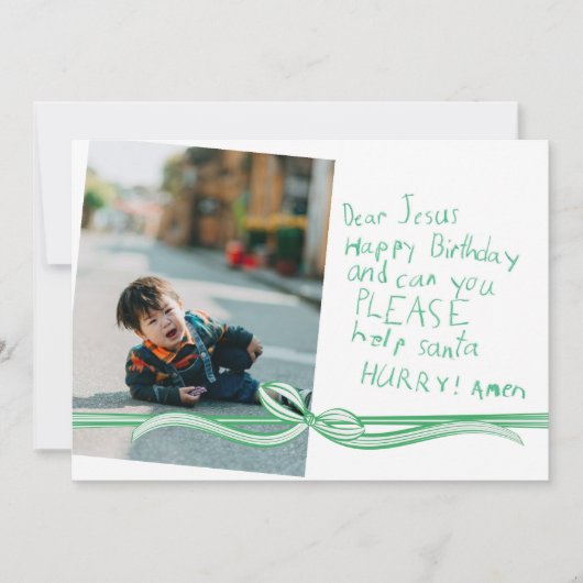 Beste Jezus met kerstkaart (Voorkant)