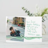 Beste Jezus met kerstkaart (Staand voorkant)