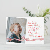 Beste Jezus met kerstkaart (Staand voorkant)