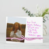 Beste Jezus met kerstkaart (Staand voorkant)