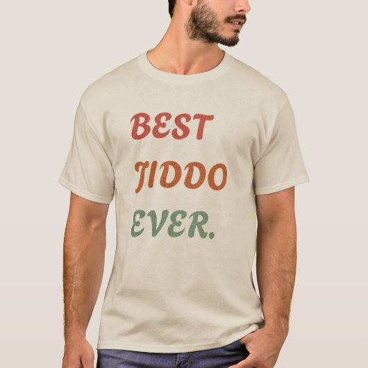 Beste Jiddo ooit Custom Gift voor grootvader T-shirt (Voorkant)