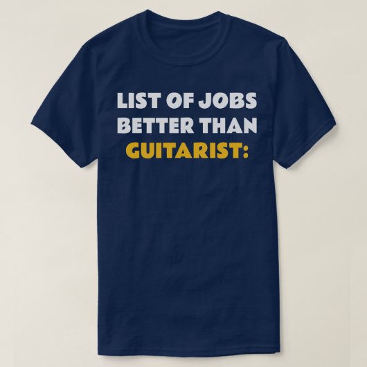 Beste Job Gitarist T-shirt (Design voorkant)