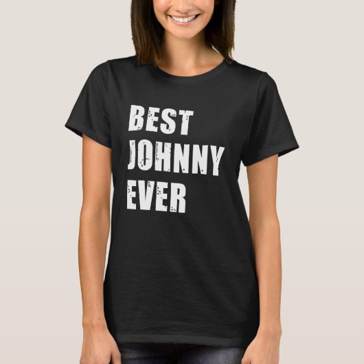 Beste Johnny Ever Team Johnny Idee T-shirt (Voorkant)