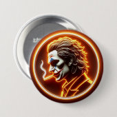 beste Joker met oranje lichte model 4-knop Ronde Button 7,6 Cm (Voorkant /achterkant)