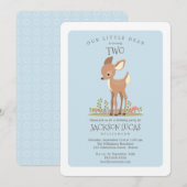 Beste Jongen Kleine Herten Kind Verjaardagsfeestje Kaart (Voorkant / Achterkant)