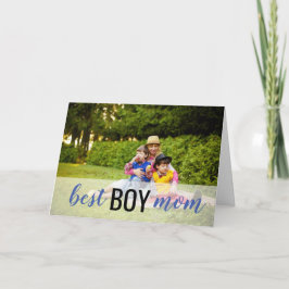 Beste Jongen Mama Foto Moederdag Kaart