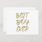 Beste jongen ooit briefkaart (Voorkant / Achterkant)