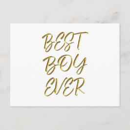 Beste jongen ooit briefkaart
