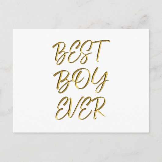 Beste jongen ooit briefkaart (Voorkant)