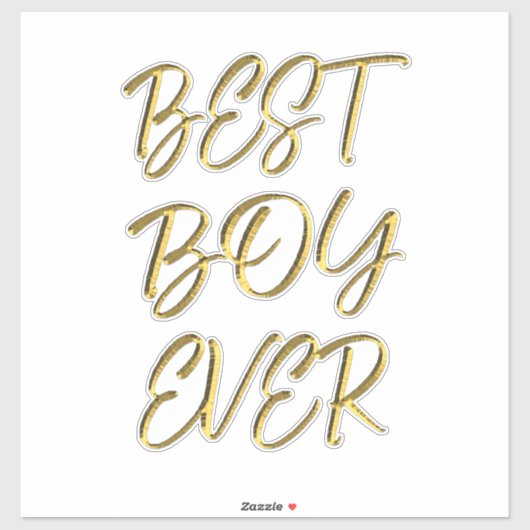 Beste jongen ooit sticker (Vel)