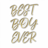 Beste jongen ooit sticker (Voorkant)