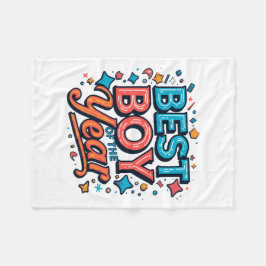 Beste Jongen Van Het Jaar Schattige Kinderen Fleec Fleece Deken