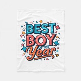 Beste Jongen Van Het Jaar Schattige Kinderen Fleec Fleece Deken