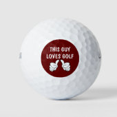 Beste jongens Golf Lover Golf Balls Golfballen (Voorkant)