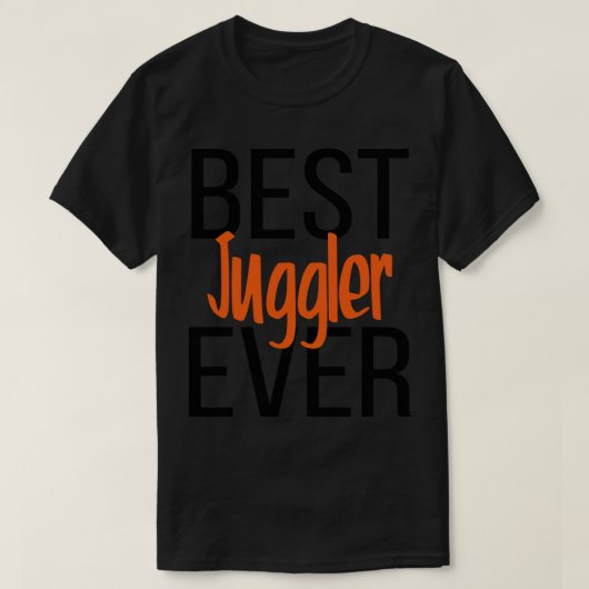 Beste jongleur ooit 3 t-shirt (Design voorkant)