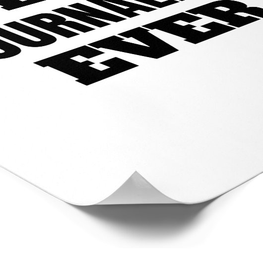 beste journalist ooit poster (Hoek)