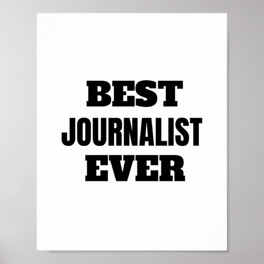 beste journalist ooit poster (Voorkant)