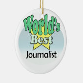 Beste journalist ter wereld keramisch ornament (Rechts)