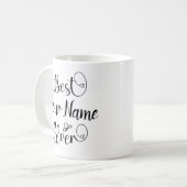 Beste Jouw naam ooit Typografie Script Koffiemok (Voorkant links)