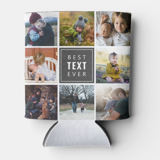 Beste "Jouw tekst here"-foto op maat Blikjeskoeler (Voorkant)