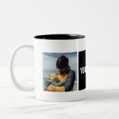 Beste "Jouw tekst here"-Mok op maat voor foto's Tweekleurige Koffiemok (Links)