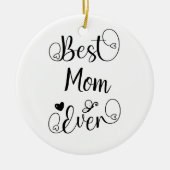 Beste "jouw tekst" ooit Typografie Script Keramisch Ornament (Voorkant)