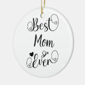 Beste "jouw tekst" ooit Typografie Script Keramisch Ornament (Links)