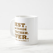 Beste juf/meester van groep 4 ooit koffiemok (Voorkant links)
