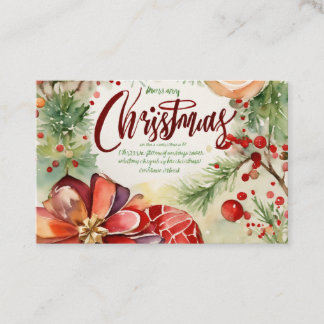 Beste kaart Crismas groet mooi Visitekaartje