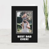 Beste Kaart van de Foto van Pap Ever Aangepaste Fo (Voorkant)