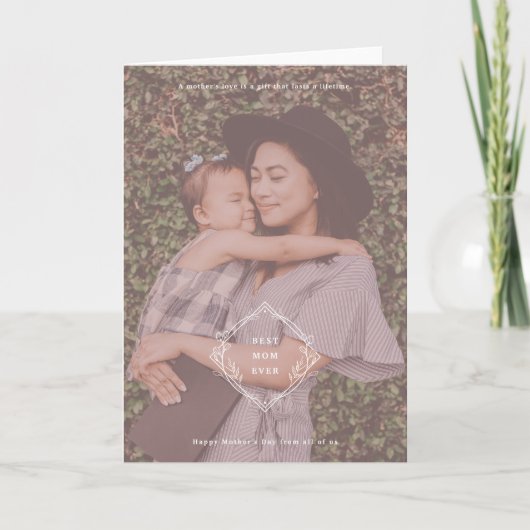 Beste Kaart van Mam ooit Gevoeligheidsfolde Vakant (Voorkant)