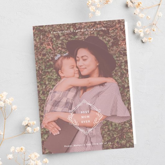 Beste Kaart van Mam ooit Gevoeligheidsfolde Vakant