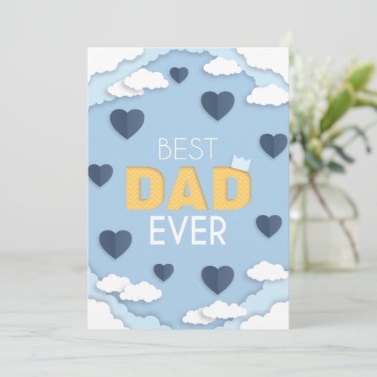 Beste Kaart van pa Ever Cute Vaderdag (Staand voorkant)