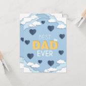 Beste Kaart van pa Ever Cute Vaderdag (Voorkant / Achterkant in situ)