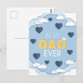 Beste Kaart van pa Ever Cute Vaderdag (Voorkant / Achterkant)