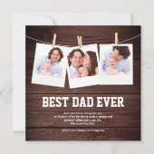 Beste Kaart voor Foto Collage Vaderdag (Voorkant)