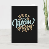 Beste Kaart voor mamma Ever Word Art Moederdag (Voorkant)